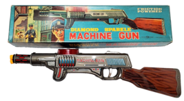 1950&#39;s Diamond Sparkle Friction Machine Gun Toy In Original Box TN Nomura Japan - £219.92 GBP