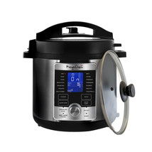 MegaChef 6 Quart Stainless Steel Electric Digital Pressure Cooker with Lid - $106.89
