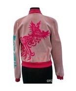 Donald Pliner Suede Leather Bomber Jacket Coat Embroidery New Lined NWT $1500 - $600.00