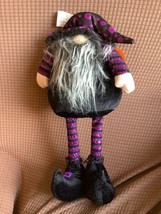 Happy Halloween Standing Gnome Decor purple - £7.06 GBP