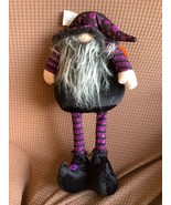 Happy Halloween Standing Gnome Decor purple - £7.06 GBP