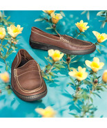 Tod’s Brown Leather Penny Loafers Women 5.5 Rubber Outsoles Slip On Comf... - $623.16 MXN