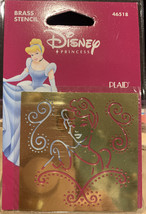 Disney Princess Cinderella  Brass Stencil Plaid 46518 New - £6.60 GBP