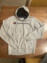 Champion Men Sweater Hoodie Medium Gray Designer Sports Casual Outdoor G... - $18.13