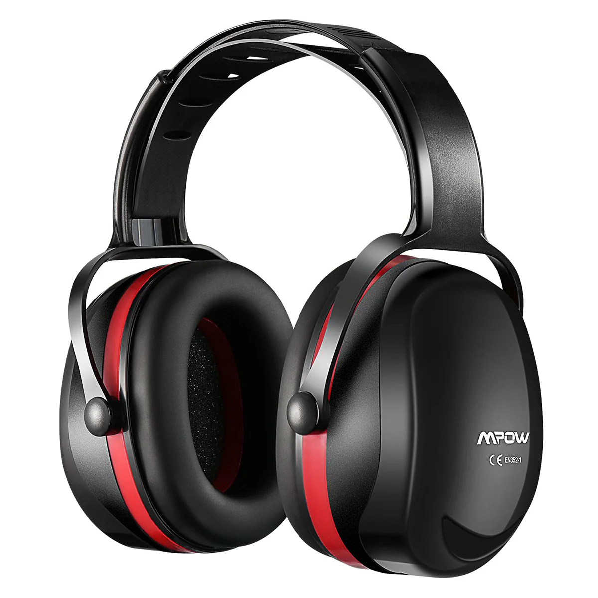 Mpow Ear Muff Hunting Yard Work Racing SNR 36dB - Model HP044A Black / Red - €15,34 EUR