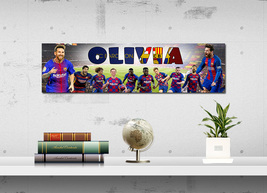 FC Barcelona Messi - Personalized Name Poster, Customized Wall Art Banner, 2 - £14.38 GBP+