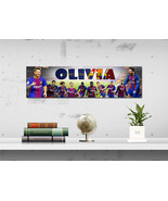 FC Barcelona Messi - Personalized Name Poster, Customized Wall Art Banne... - $24.60 CAD+