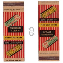 Vintage Matchbook Cover Beechnut gum candy 1940s Diamond 20strike Americana - £4.43 GBP