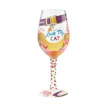 Lolita Cat Wine Glass 15 oz 9" High Gift Boxed Collectible # 6000023 Kitty Love image 4