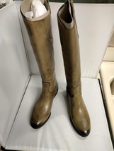 Sam Edelman Penny Riding Boots Olive Leather 6M NOS Original Box B3877L1300 - £59.94 GBP