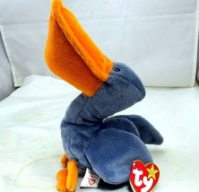TY Beanie Baby scoop Rare/Retired 1996 plush toy collection bird gray pe... - $19.55