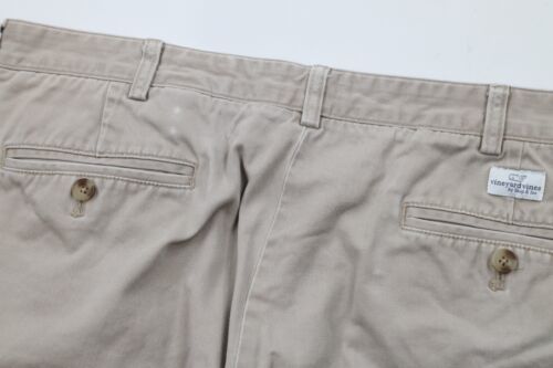 Vineyard Vines Mens 40x26 Faded Club Wide Leg Chino Pants Trousers Beige Cotton Item image 13