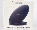 Samsung 9W Qi Fast Charge Wireless Charger Stand Black OEM - £28.57 GBP