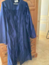 Graduation gown zipper front Blue 5&#39;9”-5’11” by Balfour Medalist - £29.56 GBP