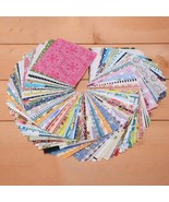 100x Quilting Fabric Squares Handmade Projects Patchwork Remnant 10*10cm... - £12.42 GBP