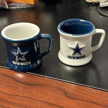Dallas Cowboys TWO 2-OZ. (59 ML) Mini Mug NFL Collectibles Shot Glass Se... - £15.81 GBP