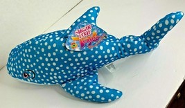 Kellytoy New Dolphin Polka Dot Blue Plush Stuffed Animal Toy 20 in lgth - $16.83
