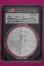 2022 MS 70 Silver Eagle Coin Emily Damastra PCGS Certified Graded Authentic 619 - $134.28 CAD