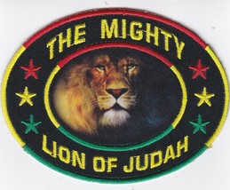 THE MIGHTY LION OF JUDAH 3x4 SEW/IRON PATCH PANTHER TIGER REGGAE MARLEY ... - £8.59 GBP