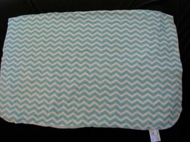 Carters Aqua Blue White Chevron Stripe Baby Boy Cotton Flannel Receiving... - $22.76