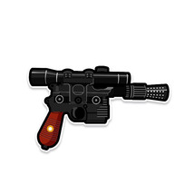 Han Solo DL-44 Blaster Star Wars Vinyl Sticker - £2.37 GBP