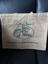Bass Pro Shops Natural Burlap Jute Tote Bag w/Cotton handles 17x9x13” - €18,68 EUR