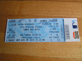 2015 MLB Tampa Bay Rays Vs. Baltimore Orioles Tropicana Field Tampa FL 4-8-15 - £2.39 GBP