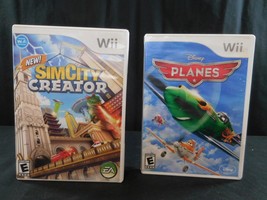 Nintendo Wii SimCity Creator + Disney&#39;s Planes Tested work - £10.29 GBP