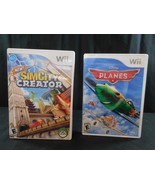 Nintendo Wii SimCity Creator + Disney&#39;s Planes Tested work - £10.26 GBP