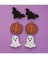 HALLOWEEN WOODEN SPOOKY STUD EARRINGS - $5.37 CAD+