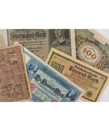 1910-1922 Deutschland 5-Notes Währung Set / (2) Deutsche Reich / (3) Weimar - $80.06 CAD