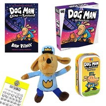Dav Pilkey Dog Man Grime and Punishment Gift Set - Book, Game, Puzzle, Plush - £70.76 GBP
