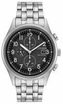 Mens Citizen Eco-Drive Stainless Black Dial Date Chronograph Watch CA0620-59H - £150.34 GBP