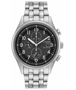 Mens Citizen Eco-Drive Stainless Black Dial Date Chronograph Watch CA062... - £150.34 GBP