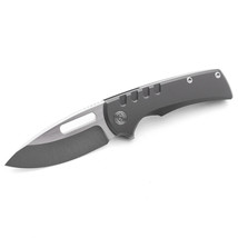 Miguron Knives Arma Flipper Folding Knife 3.75&quot; M390 Satin Blade Dark Gr... - £305.39 GBP