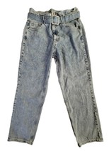 PacSun Ultra High Rise Mom Jeans Women M Acid Stone Washed Light Blue De... - £12.92 GBP