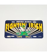 ☘️Vintage 90s Notre Dame &quot;Fightin Irish&quot; ND Plastic License Plate Tag Ex... - $21.20 CAD