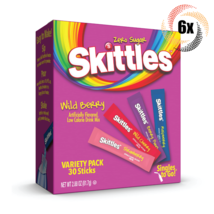 6x Packs Skittles Variety Wild Berry Drink Mix Singles | 30 Sticks Each ... - £32.53 GBP