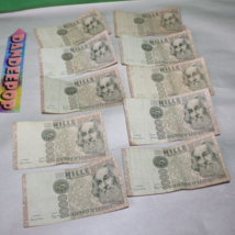 10 Marco Polo 1000 Lire Mille Banca D'Italia Italy Paper Money 1982 - $19.79