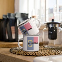 Jamestown North Carolina Flag Enamel Mug - $504.46 MXN