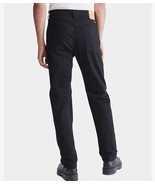 Calvin Klein Men&#39;s Standard Straight Fit Stretch Jeans 30 X 32 Black Pants - $45.56