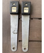 VW Bus front Seat Belt Receiver pair  1972-1979,  REPA. Center Aisle Ped... - $48.51