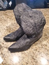 Laredo Garrett Distressed Snip Toe Cowboy  Mens Black Dress Boots 68407 Sz 13D - £118.70 GBP