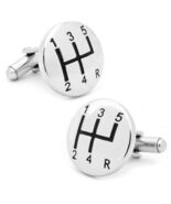 SHIFT PATTERN CUFFLINKS Auto Car Manual Gear Knob Driver Racing NEW w GI... - $11.95