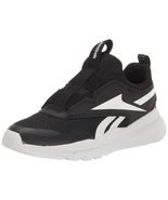 Reebok Girls XT Sprinter Slip On Running Shoe, Black/True Pink, 4 Little... - $39.88