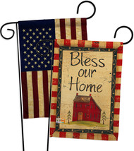 Bless Our Home - Impressions Decorative USA Vintage - Applique Garden Flags Pack - £24.75 GBP