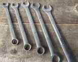 Vintage Craftsman Combo Wrench Set 44707, 44706,  44705, 44704, 44703  1... - $74.25
