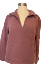 Banana Republic Purple V Neck Collared Long Sleeve Sweater Size L - €12,20 EUR