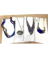Unbranded Jewelry Samples in blue and gold Costume Jewelry Lot - £13.37 GBP