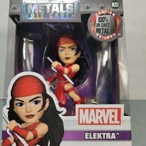 Jada Toys Die-Cast Metals Elektra 4&quot; Inch Figure Marvel Comics New In Bo... - £9.21 GBP